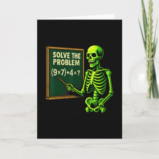 67 Math Halloween Skeleton Meme For Teachers And S カード (正面)