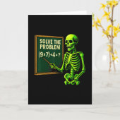 67 Math Halloween Skeleton Meme For Teachers And S カード (黄色い花)