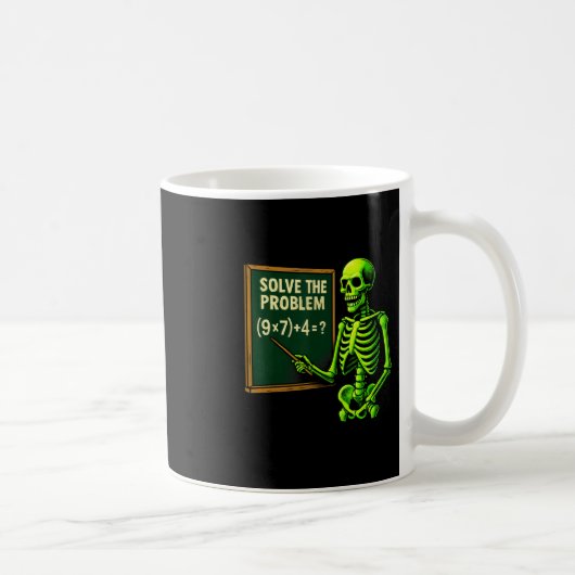 67 Math Halloween Skeleton Meme For Teachers And S コーヒーマグカップ (右)
