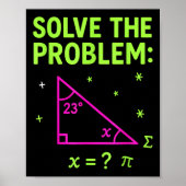 67 Math Meme Solve The Problem Funny Teachers Stud ポスター (正面)