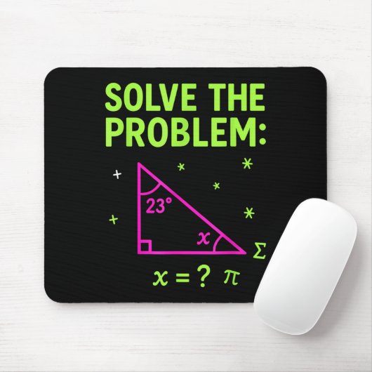 67 Math Meme Solve The Problem Funny Teachers Stud マウスパッド (マウス)