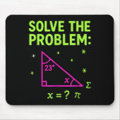 67 Math Meme Solve The Problem Funny Teachers Stud マウスパッド (正面)
