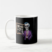 67 Math Teacher Meme Brainrot Six Seven Halloween コーヒーマグカップ (左)