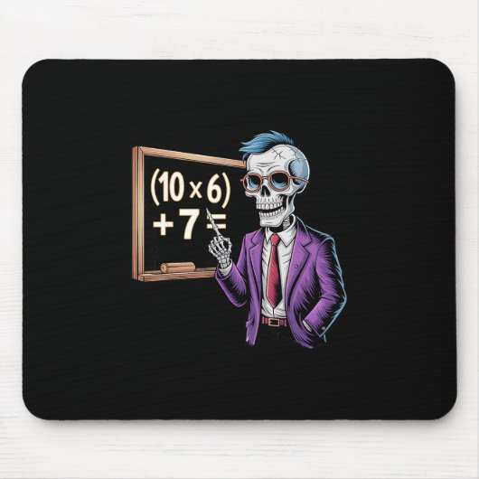 67 Math Teacher Meme Brainrot Six Seven Halloween  マウスパッド (正面)