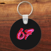 67 Meme  キーホルダー (正面)