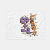 67 Meme ハロウィン コスチューム 幽霊 フリースブランケット (正面(横))