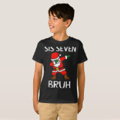 67 Meme 6 7 Funny Christmas Dabbing Santa Six Seve Tシャツ (正面フル)