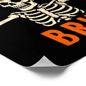 67 Meme 6 7 Funny Halloween Skeleton Rock On Six S ポスター (角)