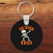 67 Meme 6 7 Halloween Dabbing Six Seven Bruh Funny キーホルダー (正面)