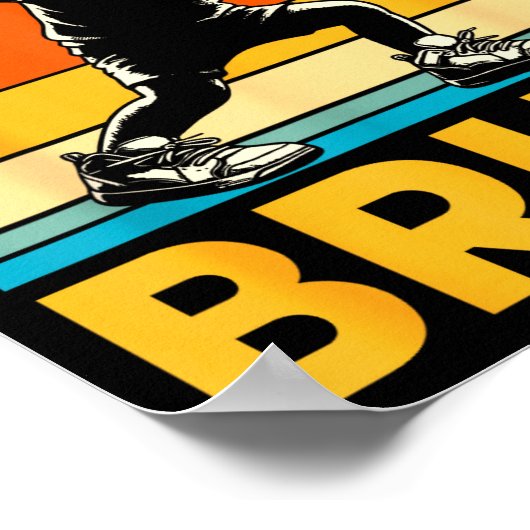 67 Meme 6 7 Numbers Dabbing Six Seven Bruh Funny B ポスター (角)