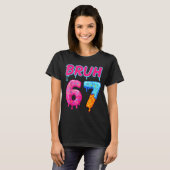 67 Meme 6 7 Numbers Ice Cream Six Seven Bruh Funny Tシャツ (正面フル)