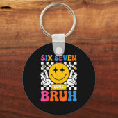 67 Meme 6 7 Six Seven Bruh  キーホルダー (正面)