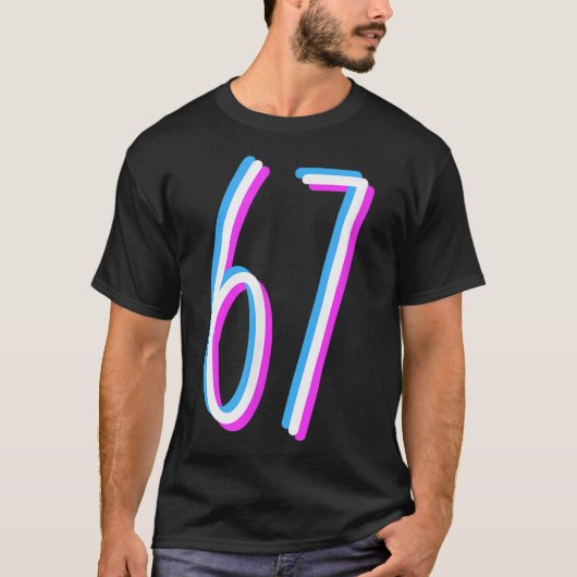 67 Meme 6 7 Six Seven Number Costume  Tシャツ (正面)