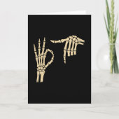 67 Meme 6 7 Skeleton Halloween Six Seven Gen Alpha カード (正面)