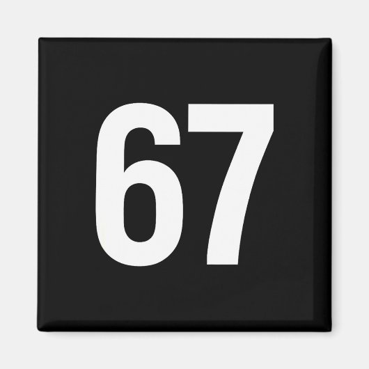 67 Meme Alpha Gen-z Aura Energy Style  マグネット (正面)