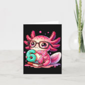 67 Meme Axolotl Funny Six Seven Axolotl Lover For  カード (正面)