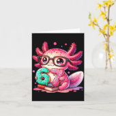 67 Meme Axolotl Funny Six Seven Axolotl Lover For  カード (黄色い花)