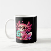 67 Meme Axolotl Funny Six Seven Axolotl Lover For  コーヒーマグカップ (左)