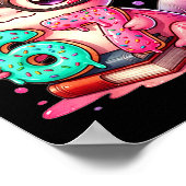 67 Meme Axolotl Funny Six Seven Axolotl Lover For  ポスター (角)