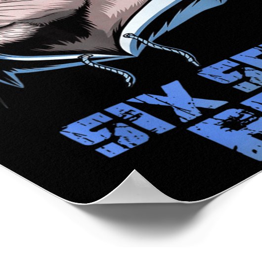 67 Meme Capybara Funny Six Seven Bruh Capybara For ポスター (角)