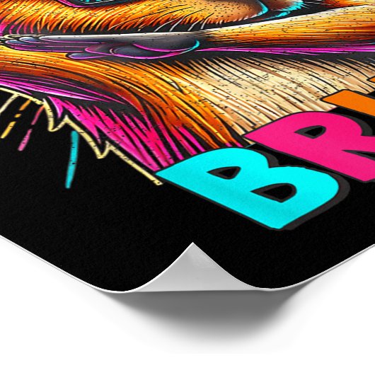 67 Meme Capybara Six Seven Bruh Capybara Kids Boys ポスター (角)