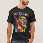 67 Meme Capybara Six Seven Bruh Capybara Kids Boys Tシャツ (正面)