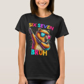 67 Meme Capybara Six Seven Bruh Capybara Kids Boys Tシャツ (正面)