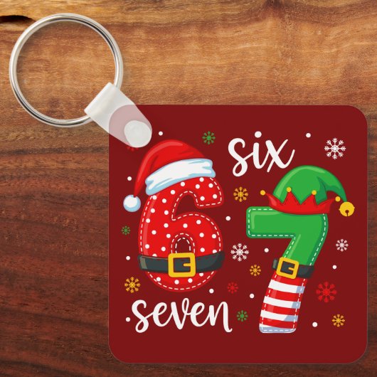 67 Meme Christmas キーホルダー (正面)