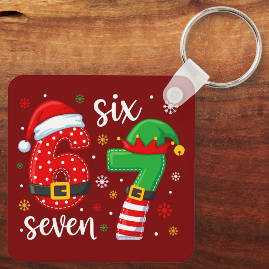 67 Meme Christmas キーホルダー (裏面)