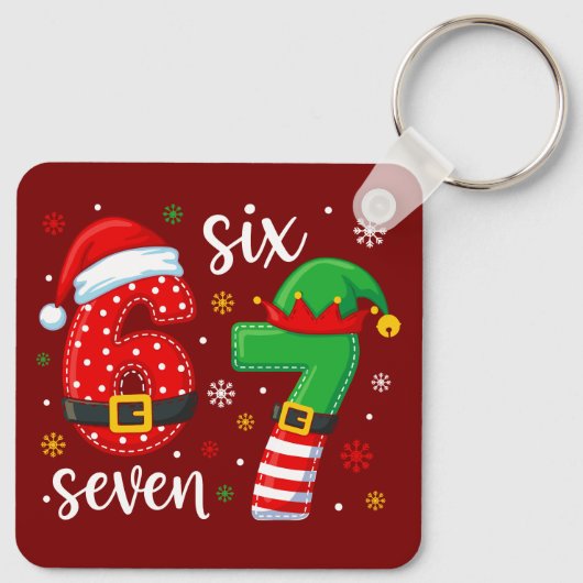 67 Meme Christmas キーホルダー (裏面)