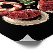 67 Meme Christmas Funny 6 7 Gen Alpha Slang Santa  ポスター (角)