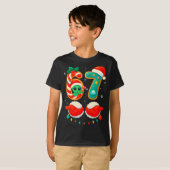 67 Meme Christmas Funny Alien Santa Six Seven Xmas Tシャツ (正面フル)
