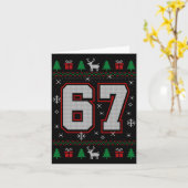 67 Meme Christmas Ornaments Ugly Sweater Xmas Cele カード (黄色い花)