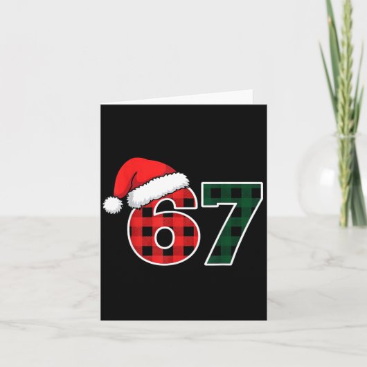 67 Meme Christmas Six Seven  カード (正面)