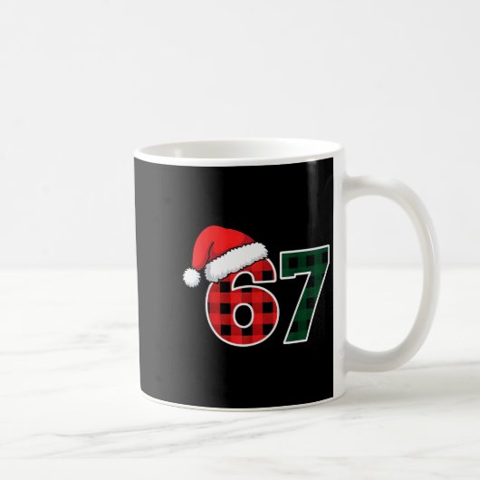 67 Meme Christmas Six Seven  コーヒーマグカップ (右)