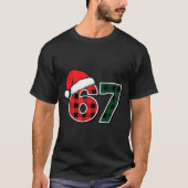 67 Meme Christmas Six Seven  Tシャツ (正面)