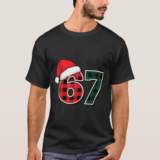 67 Meme Christmas Six Seven  Tシャツ (正面)