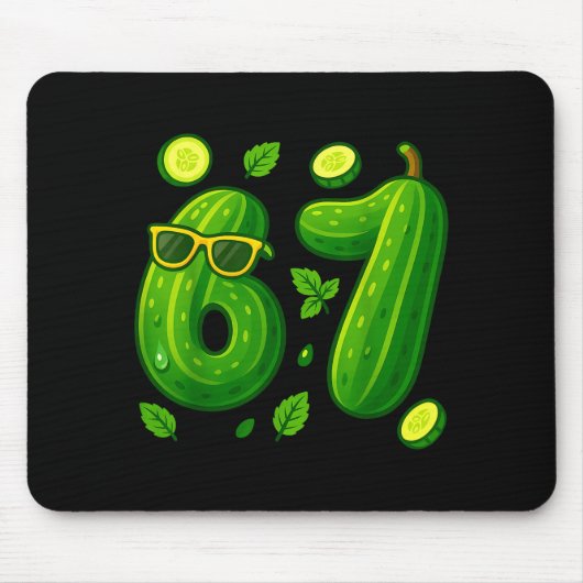 67 Meme Ckle Funny Six Seven Cuber 6 7 Gen Alpha S マウスパッド (正面)