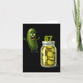 67 Meme Ckle Surprise A Jar Of Sliced Ckles Cuber  カード (正面)