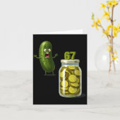 67 Meme Ckle Surprise A Jar Of Sliced Ckles Cuber  カード (黄色い花)