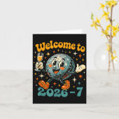 67 Meme Countdown Happy New Year Funny Drip Number カード (黄色い花)