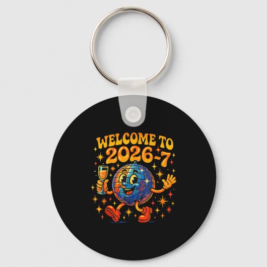67 Meme Countdown Happy New Year Funny Drip Number キーホルダー (正面)