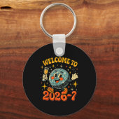 67 Meme Countdown Happy New Year Funny Drip Number キーホルダー (正面)