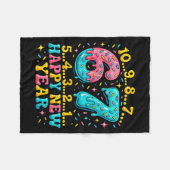 67 Meme Countdown Happy New Year Funny Drip Number フリースブランケット (正面(横))