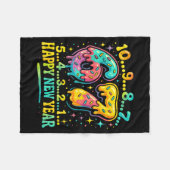 67 Meme Countdown Happy New Year Funny Drip Number フリースブランケット (正面(横))