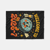 67 Meme Countdown Happy New Year Funny Drip Number フリースブランケット (正面(横))