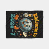 67 Meme Countdown Happy New Year Funny Drip Number フリースブランケット (正面(横))