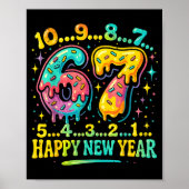 67 Meme Countdown Happy New Year Funny Drip Number ポスター (正面)