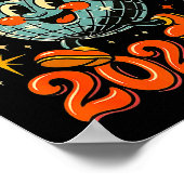 67 Meme Countdown Happy New Year Funny Drip Number ポスター (角)