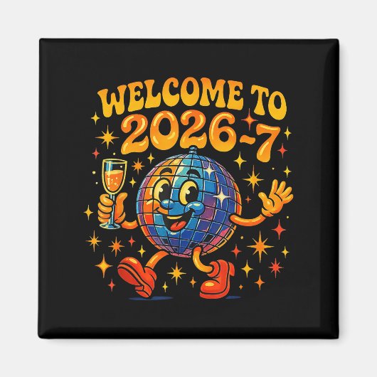 67 Meme Countdown Happy New Year Funny Drip Number マグネット (正面)